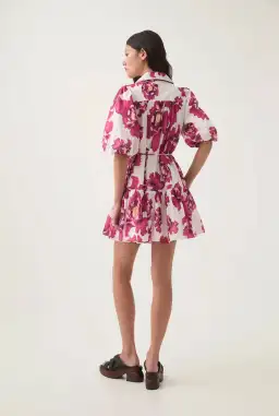 Aje Eliza Smock Mini Dress Boldly Blooming Size S / AU 8 for rent on The Volte - image 5