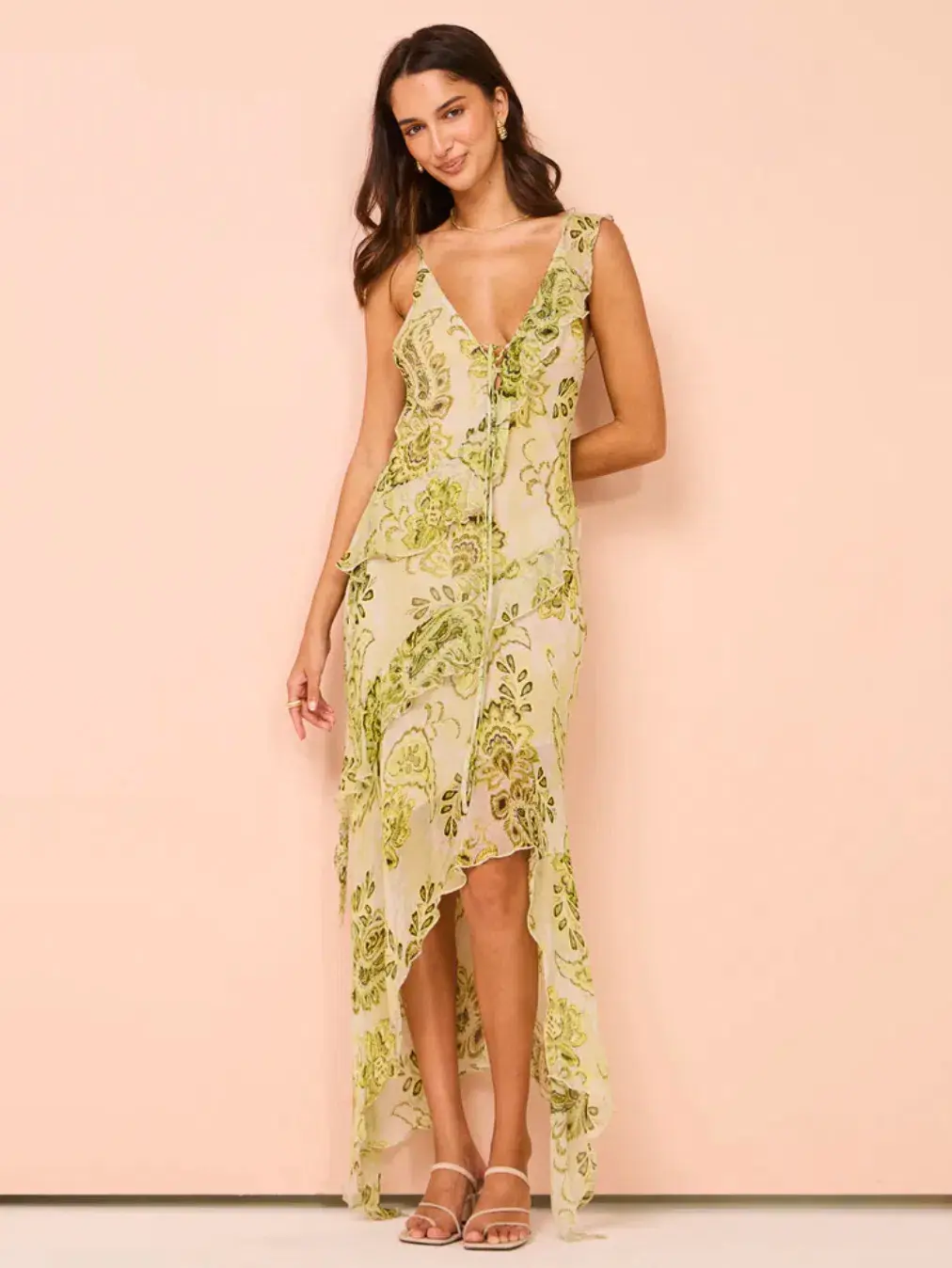 Bec & Bridge LyLou Dress Lemon Paisley Size S / AU 10 for rent on The Volte - main image