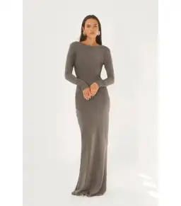 Arcina Ori Jen Maxi Dress Metallic Grey S / AU 8 for rent on The Volte - image 3