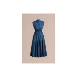 Scanlan Theodore Parachute Cotton Shirt Dress Blue Size AU 8 for rent on The Volte - image 1