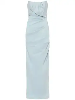Rachel Gilbert Sienna Strapless Gown Ice Blue Size 0 / AU 6 for rent on The Volte - image 1