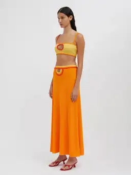 Christopher Esber Multi Verner Loop Hole Skirt Tangerine Multi Size 10 for rent on The Volte - image 4
