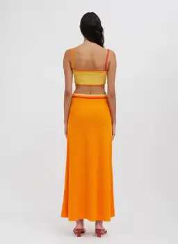 Christopher Esber Fran Bandeau Top Orange Size 10 for rent on The Volte - image 4