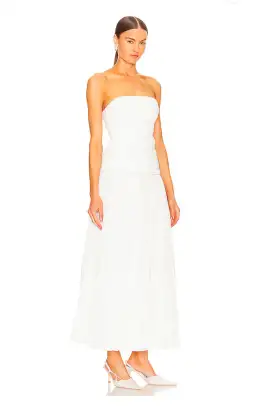 Acler Bristol Midi Dress Ivory Size 10 for rent on The Volte - image 5