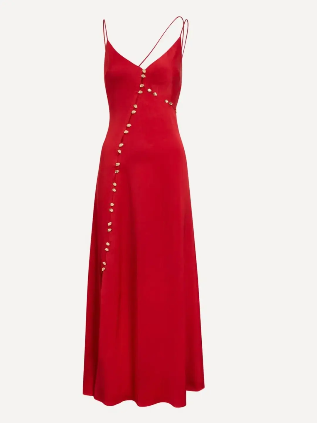 Aje Riddle Button Down Maxi Dress Red Size S / AU 8 for rent on The Volte - main image