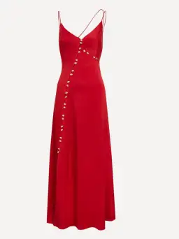Aje Riddle Button Down Maxi Dress Red Size S / AU 8 for rent on The Volte - image 5