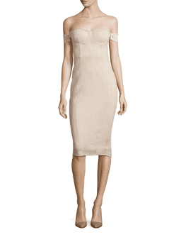 MISHA Jackie Dress Nude Buff Size 10/M for rent on The Volte - image 4
