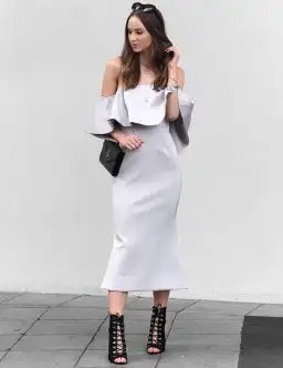 Talulah Without You Midi Dress Blue Size M for rent on The Volte - image 1