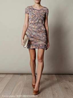 Iro Ripley Multi Color Aztec Print Silk Dress Size 10 for rent on The Volte - image 1