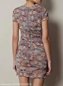 Iro Ripley Multi Color Aztec Print Silk Dress Size 10 for rent on The Volte - image 3