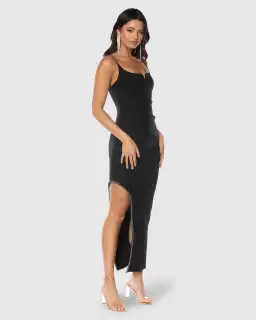 Azzurielle Evelina Midi Dress Black Size 12 for rent on The Volte - image 2