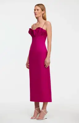 Acler Mahina Midi Dress Plum Size 8 for rent on The Volte - image 2