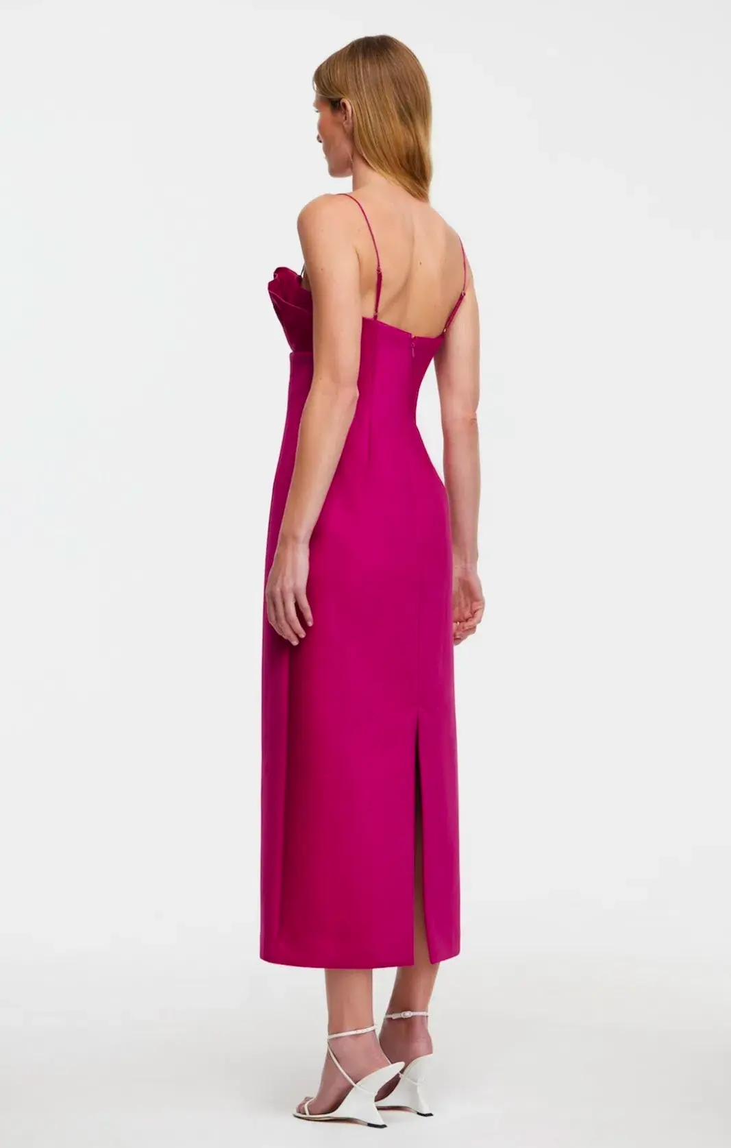 Acler Mahina Midi Dress Plum Size 8 for rent on The Volte - main image