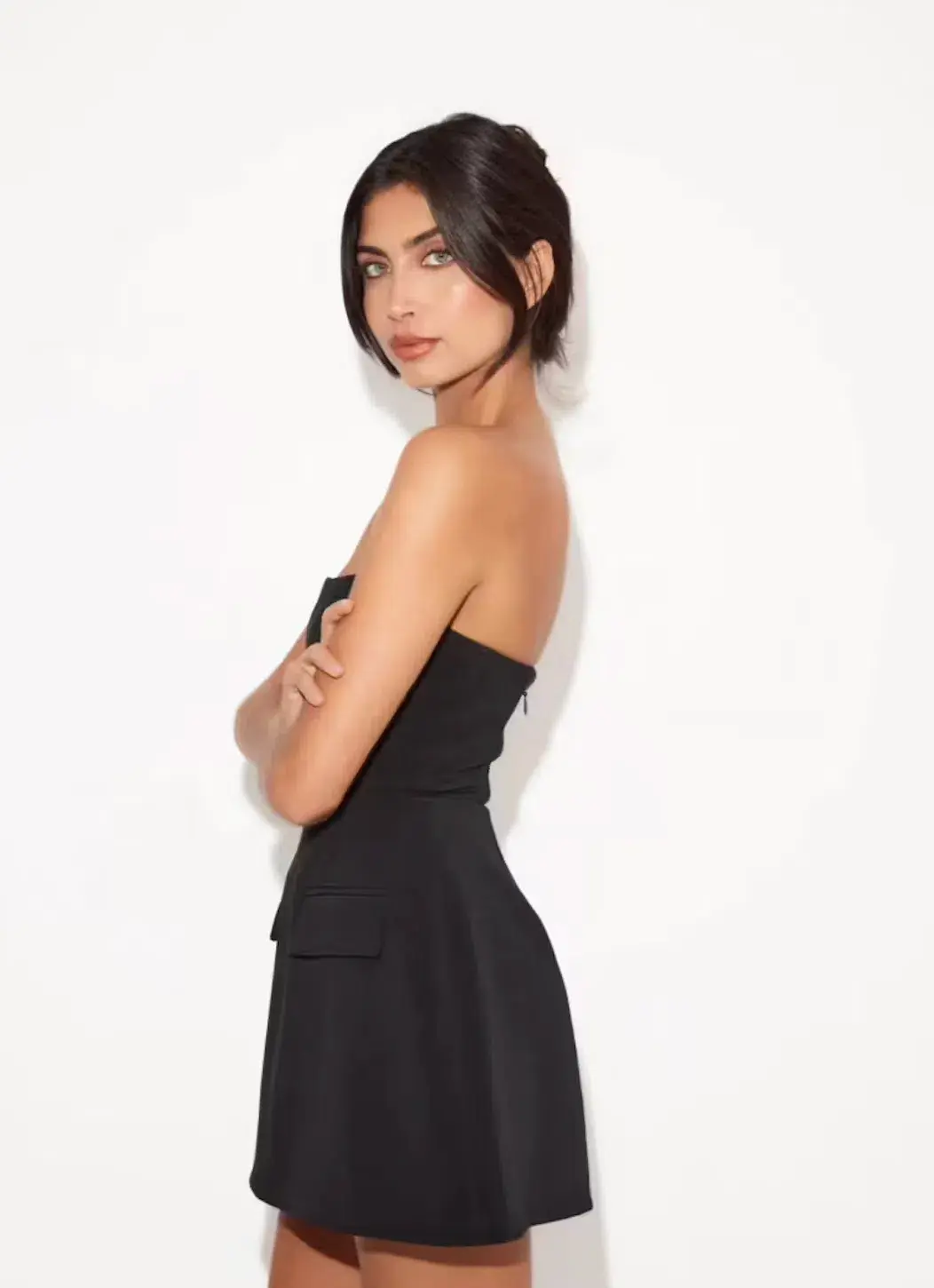 Odd Muse The Ultimate Muse Strapless Dress in Black Size AU M/12 for rent on The Volte - main image