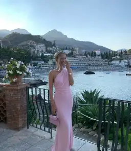 Natalie Rolt Fabienne Gown Blossom Pink Size 1 / AU 8 for rent on The Volte - image 1