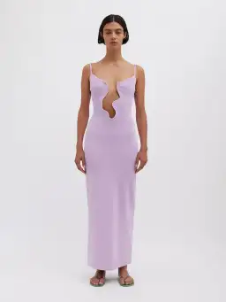 Christopher Esber Salacia Wire Column Dress Pink Size 8 for rent on The Volte - image 1