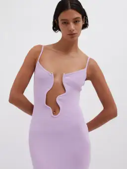 Christopher Esber Salacia Wire Column Dress Pink Size 8 for rent on The Volte - image 2