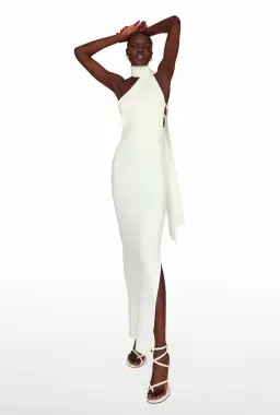 Khanums Kara Dress White Pearls Size 6 for rent on The Volte - image 1