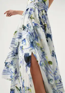 Aje Sienna Maxi Dress Lavenders of Provence Print Size 10 for rent on The Volte - image 4