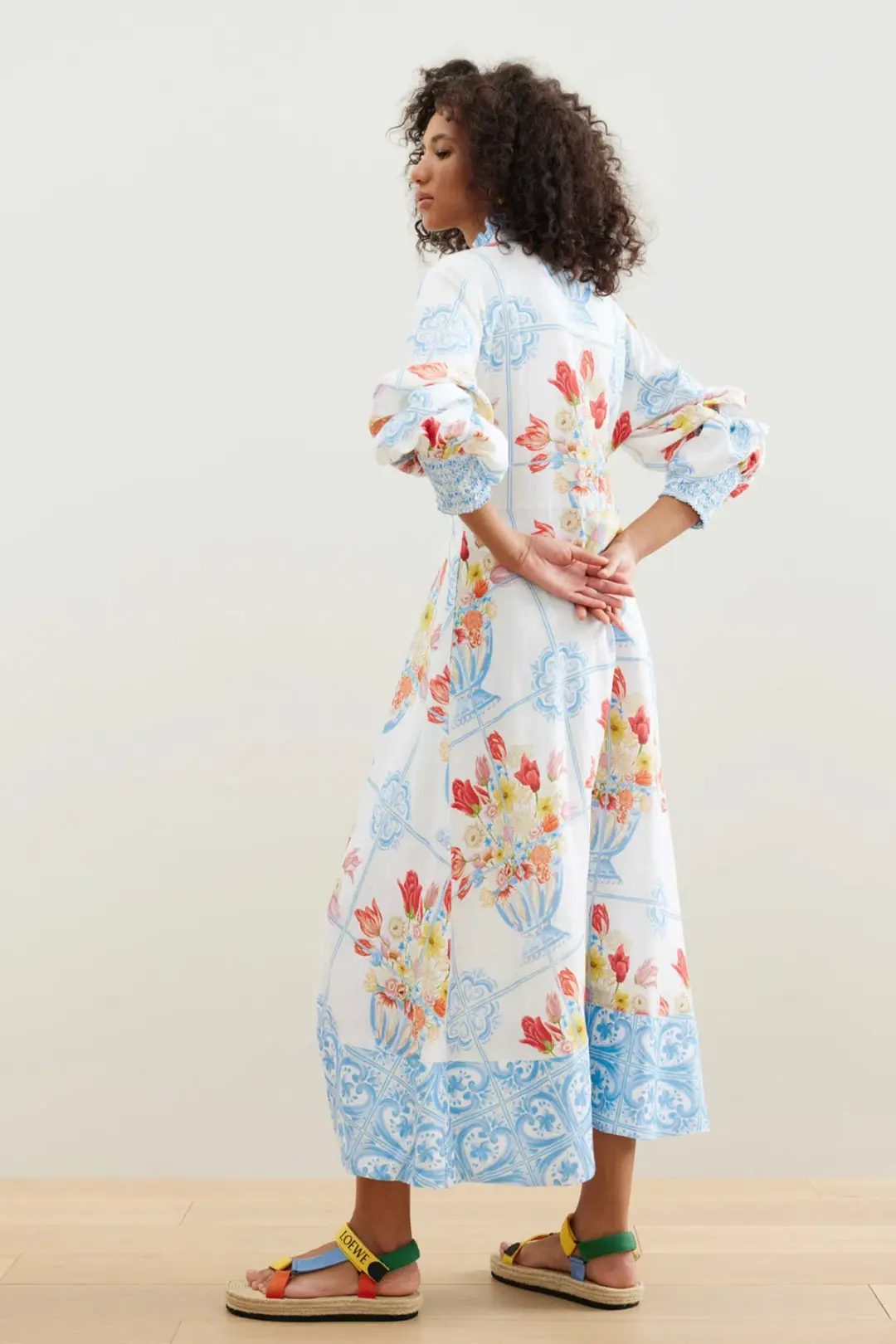 Binny Viva La Frida Midi Dress Multi Size 8 for rent on The Volte - main image