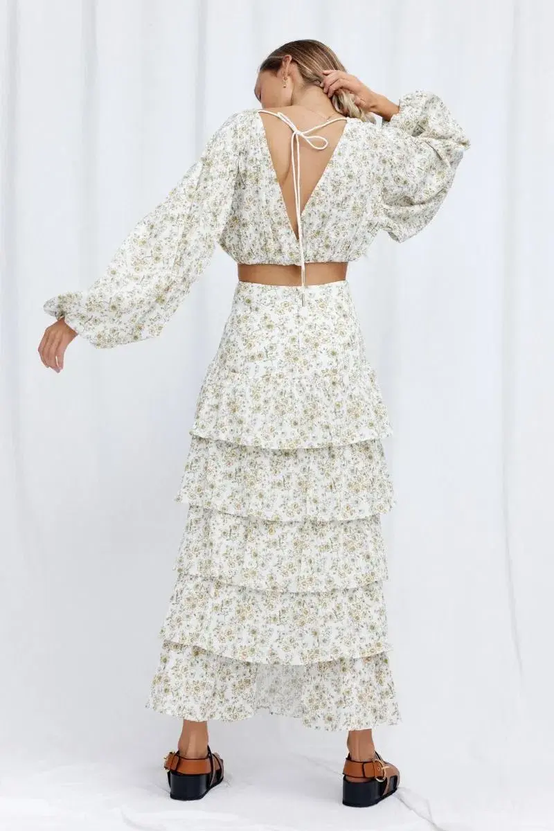 Significant Other Arwyn Top and Skirt Set Daisy Floral Size 8 for rent on The Volte - main image