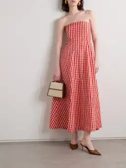 Bernadette Odette Dress Red Gingham Size 10