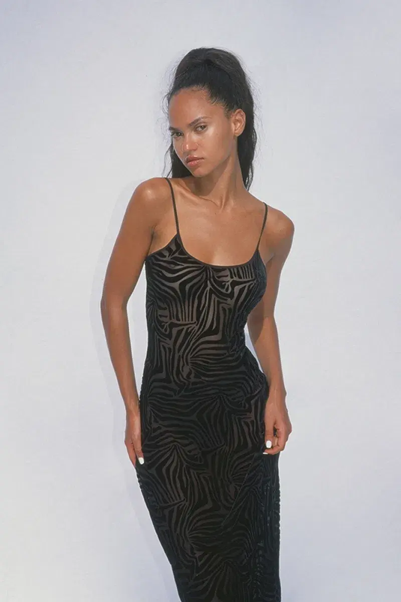 Realisation Par The Amber Zebra Dress in Black Size 8 for rent on The Volte - main image