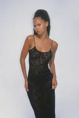 Realisation Par The Amber Zebra Dress in Black Size 8 for rent on The Volte - image 2