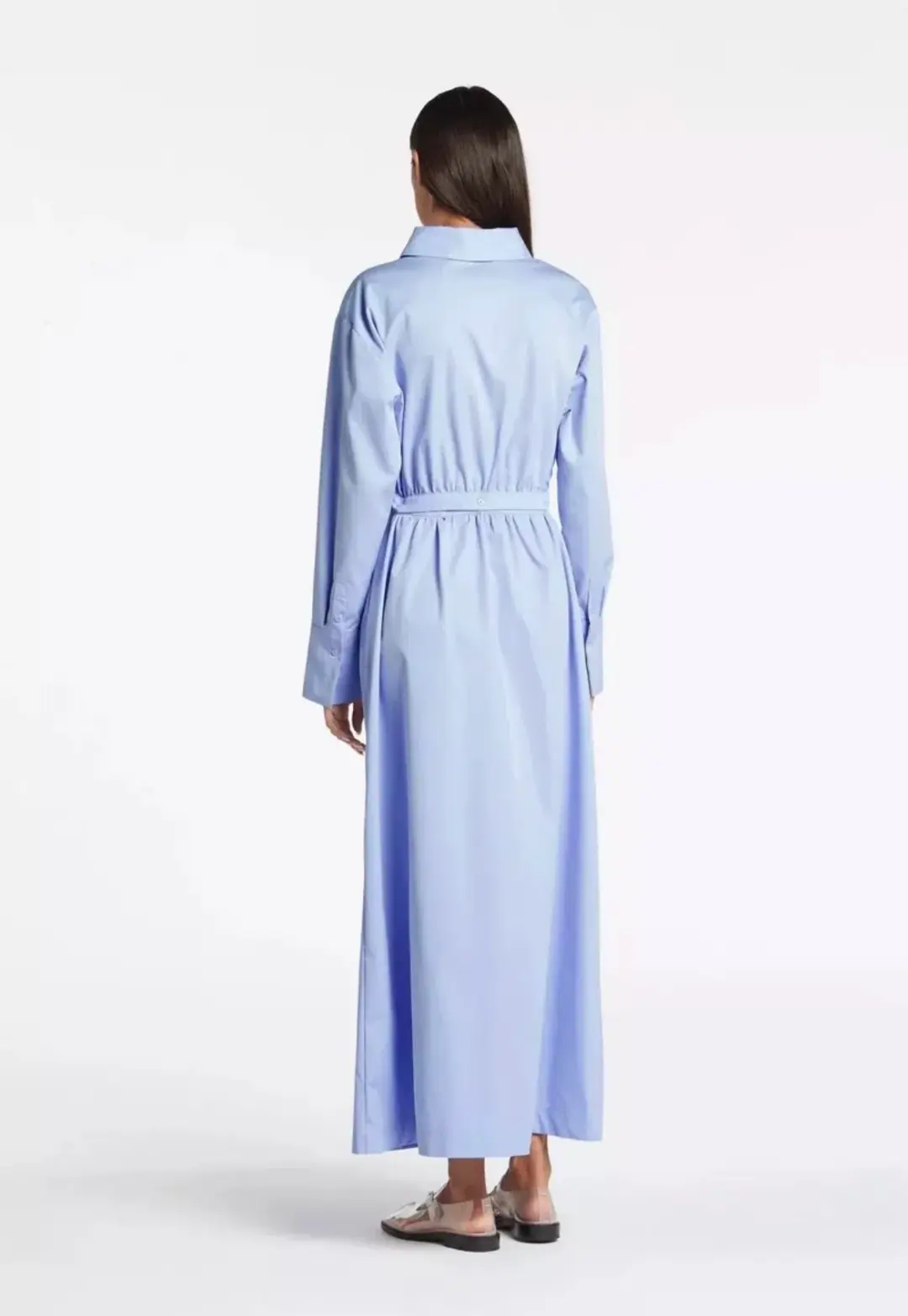Sir the Label Ilkin Deconstructed Detachable Skirt & Top Midi Dress Blue Size 2 / AU 10 for rent on The Volte - main image