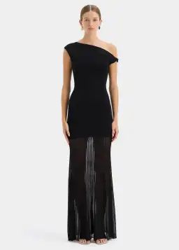 Sir The Label Indigo Twist Dress Black Size 6