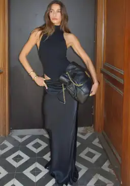 Henne Soraia Maxi Dress Black Size 8 for rent on The Volte - image 4