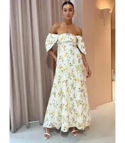 Issy Circles Dress in Yellow Poppy Size AU 6 for rent on The Volte - image 1