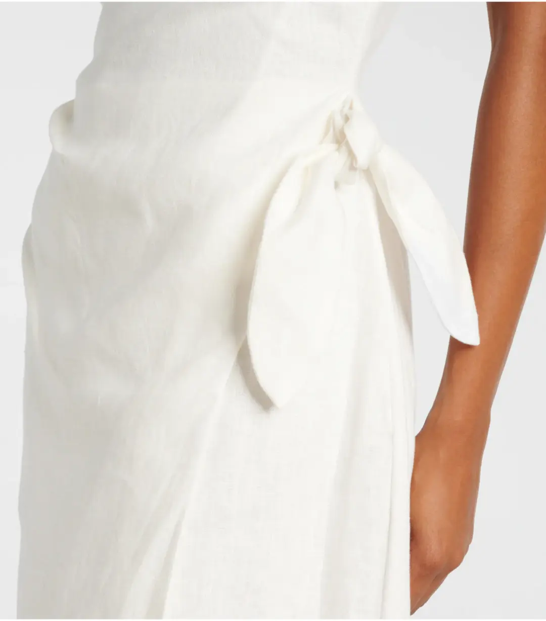 Sir The Label Tamara Linen Maxi Dress Ivory Size 1 / AU 8 for rent on The Volte - main image