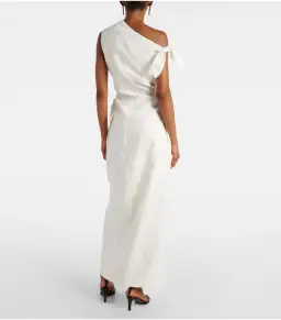 Sir The Label Tamara Linen Maxi Dress Ivory Size 1 / AU 8 for rent on The Volte - image 2
