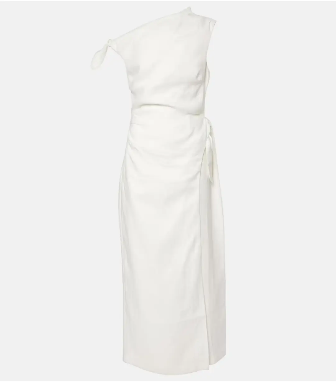 Sir The Label Tamara Linen Maxi Dress Ivory Size 1 / AU 8 for rent on The Volte - main image