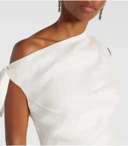 Sir The Label Tamara Linen Maxi Dress Ivory Size 1 / AU 8 for rent on The Volte - image 3