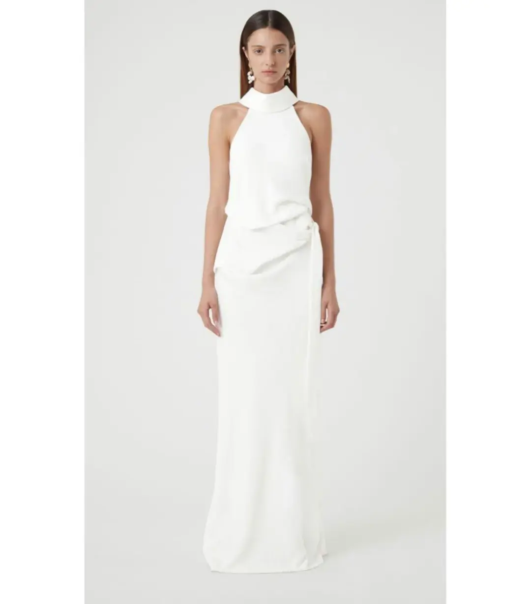 Camilla and Marc Foxglove Dress in White Size AU 12 for rent on The Volte - main image