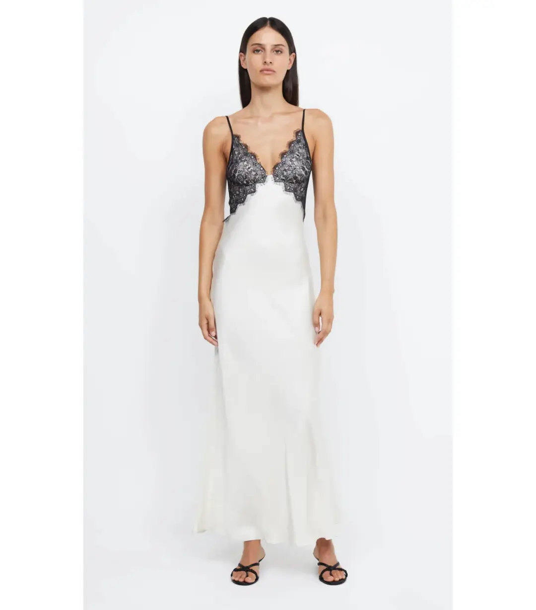 Bec & Bridge Emery Lace Maxi Dress Ivory/Black Size AU 6 for rent on The Volte - main image