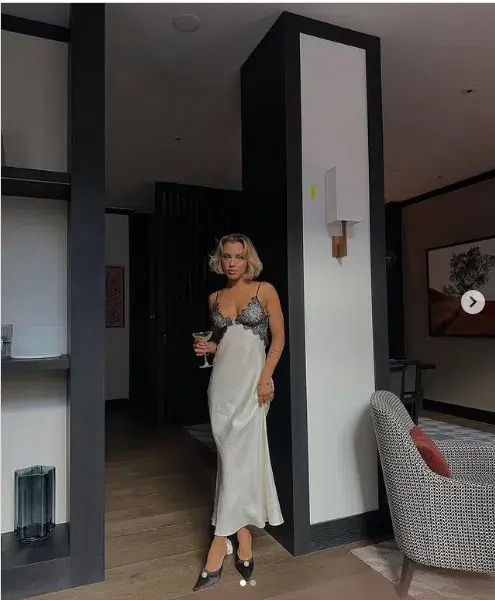 Bec & Bridge Emery Lace Maxi Dress Ivory/Black Size AU 6 for rent on The Volte - main image