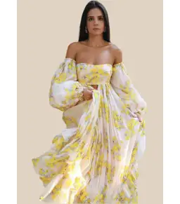 Rooh Collective Poppy Zephyr Maxi Dress Floral Size AU 8 for rent on The Volte - image 2