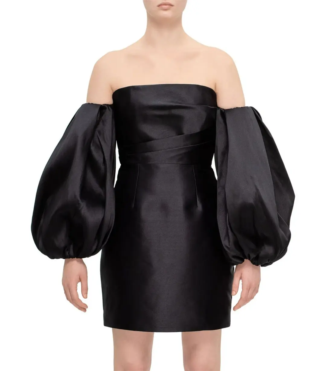 Solace London Bella Mini Dress Black Size AU 10 for rent on The Volte - main image