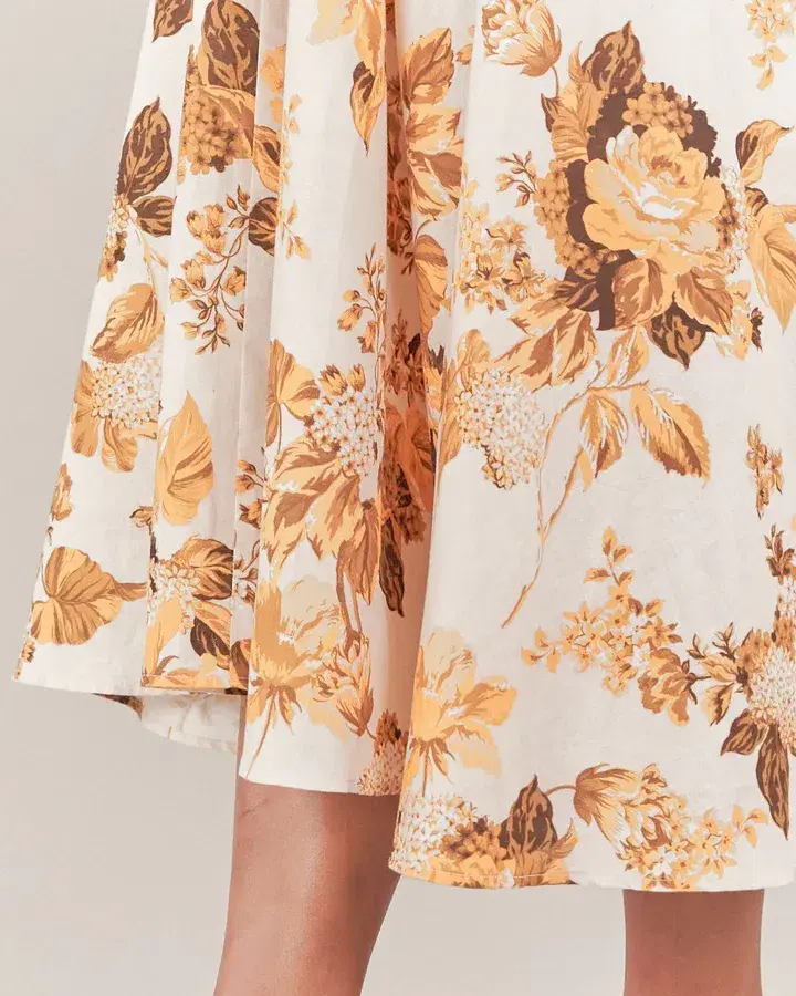 Amelius Saint Lucia Linen Maxi Dress size 6. for rent on The Volte - main image