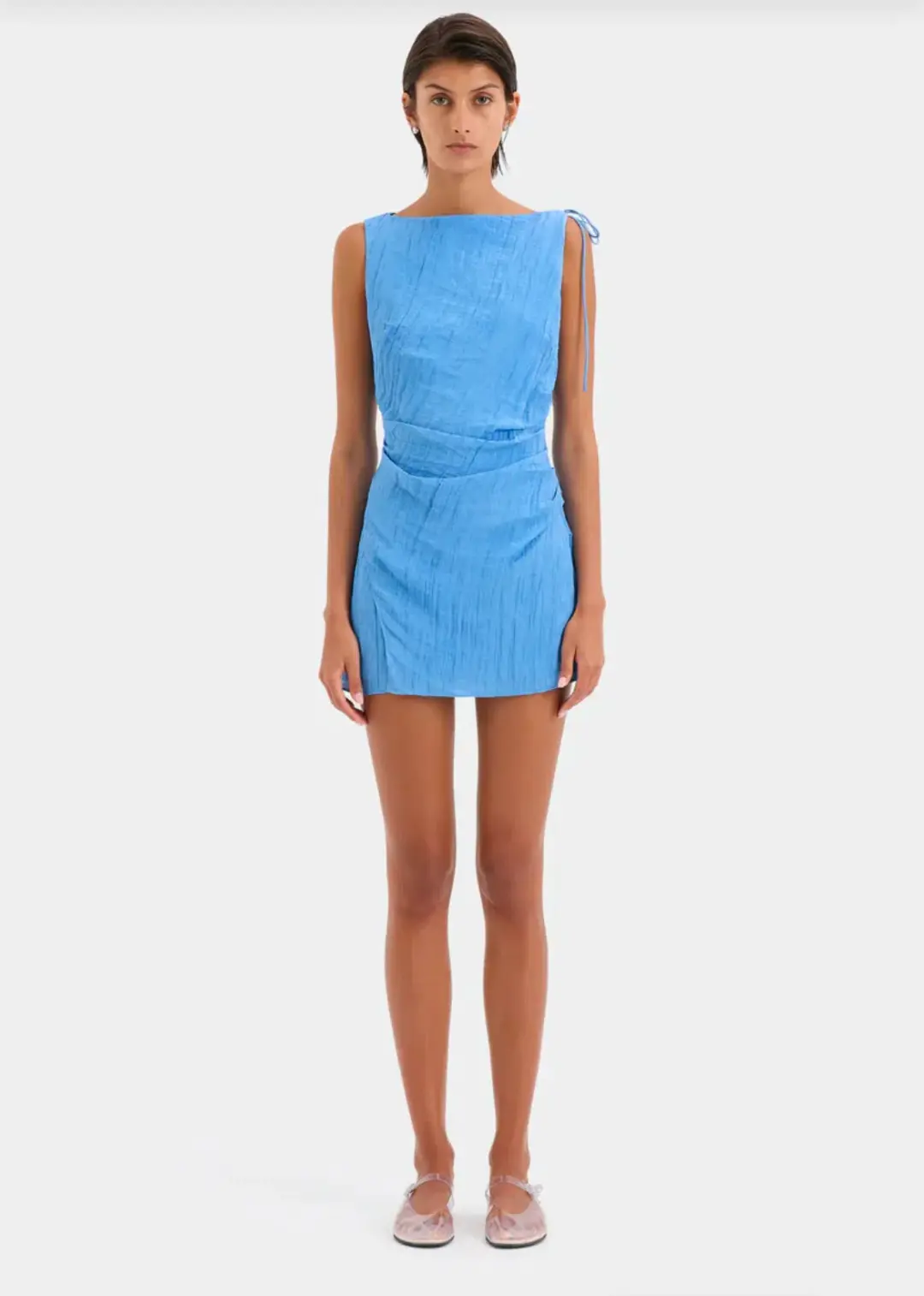 Sir the Label Ligera Mini Dress in Cornflour Size 2/AU 10 for rent on The Volte - main image