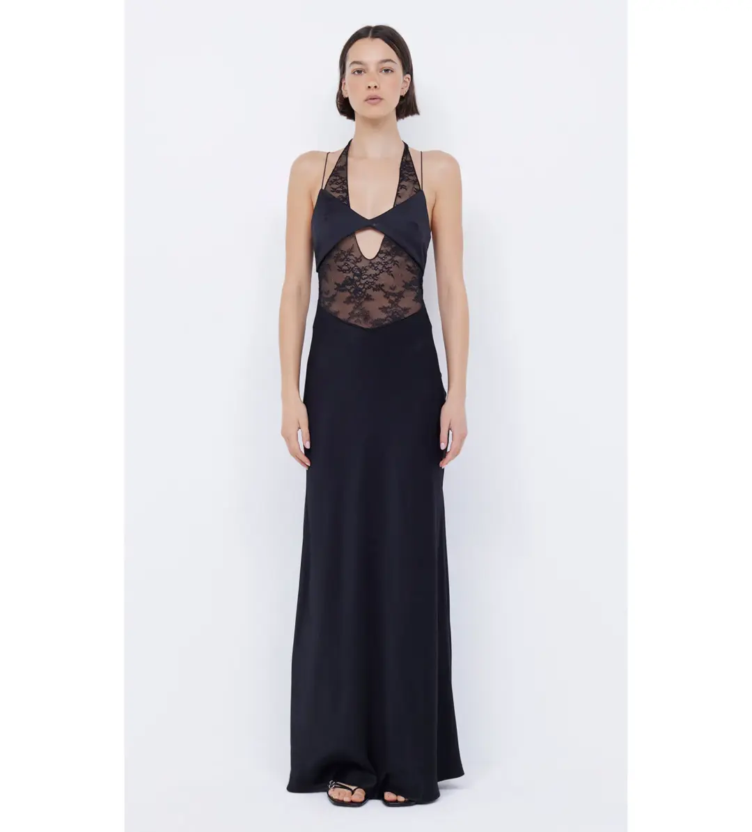 Bec & Bridge Liv Halter Maxi Dress Black Size 8 for rent on The Volte - main image