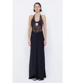 Bec & Bridge Liv Halter Maxi Dress Black Size 8 for rent on The Volte - image 1