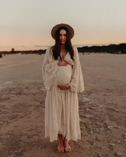 Spell Imogen Gown Cream Size XXL for rent on The Volte - image 1