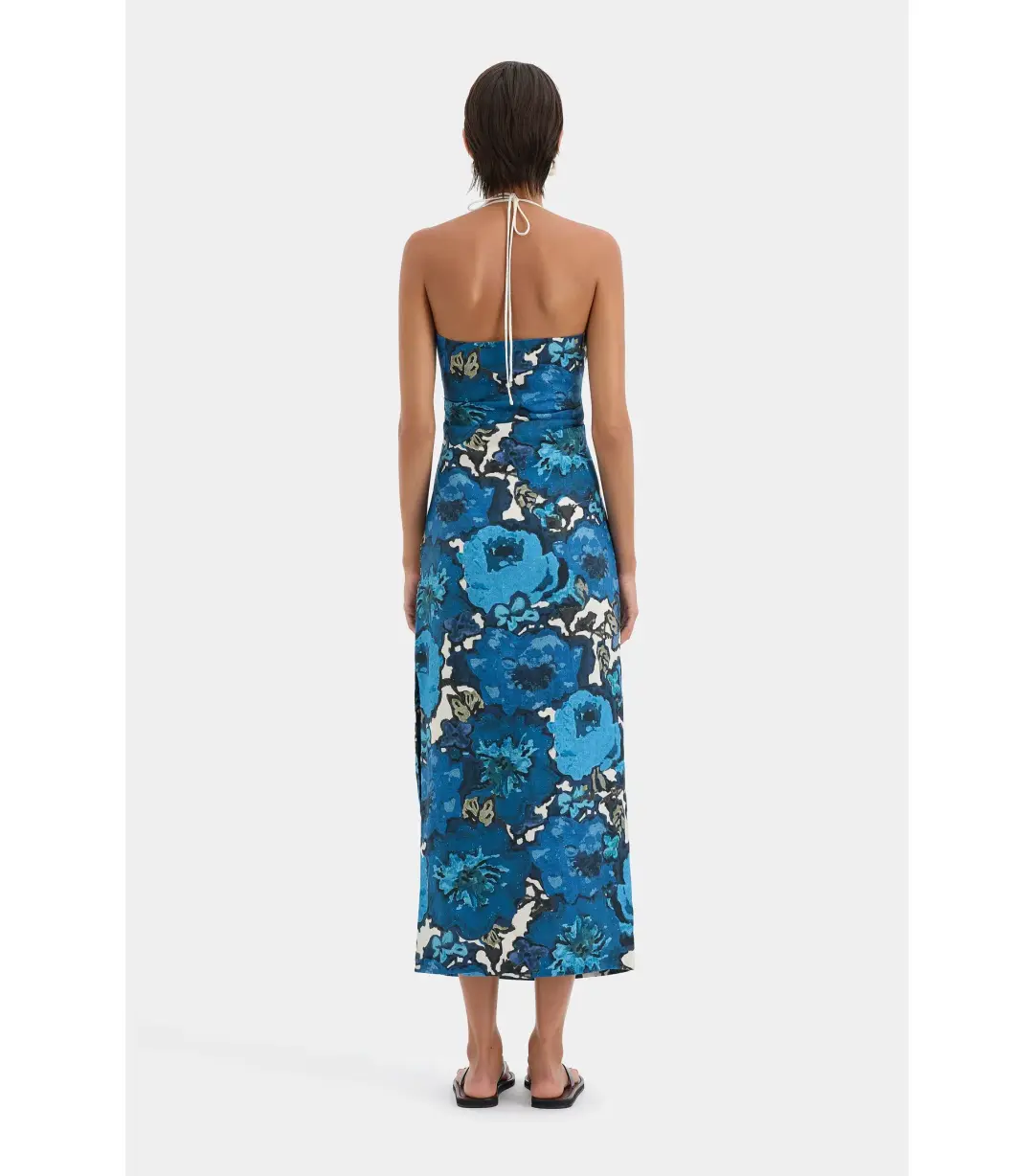 Sir the Label Camellia Midi Dress in Flora Print Size 2 / AU 10 for rent on The Volte - main image