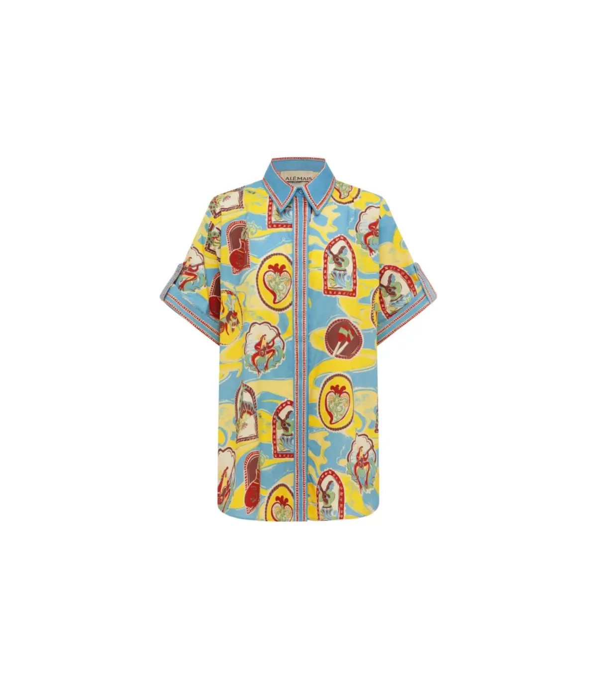 Alemais Emilio Shirt Multi Size AU 12 - Image 4