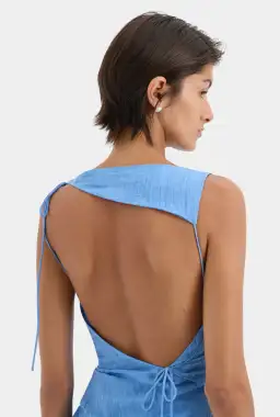 Sir the Label Ligera Mini Dress Cornflower Blue Size 1 / AU 8 for rent on The Volte - image 2