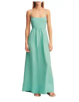 Shona Joy Alec Low Open Back Maxi Dress Pool Blue Size 10 for rent on The Volte - image 5